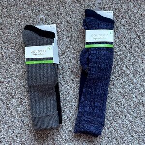 Gold Toe Men's Gray and Blue Dress Socks
